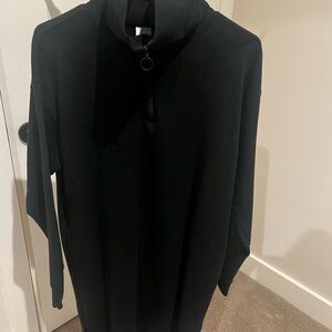 Lole  Causal Zip Front Black Dress